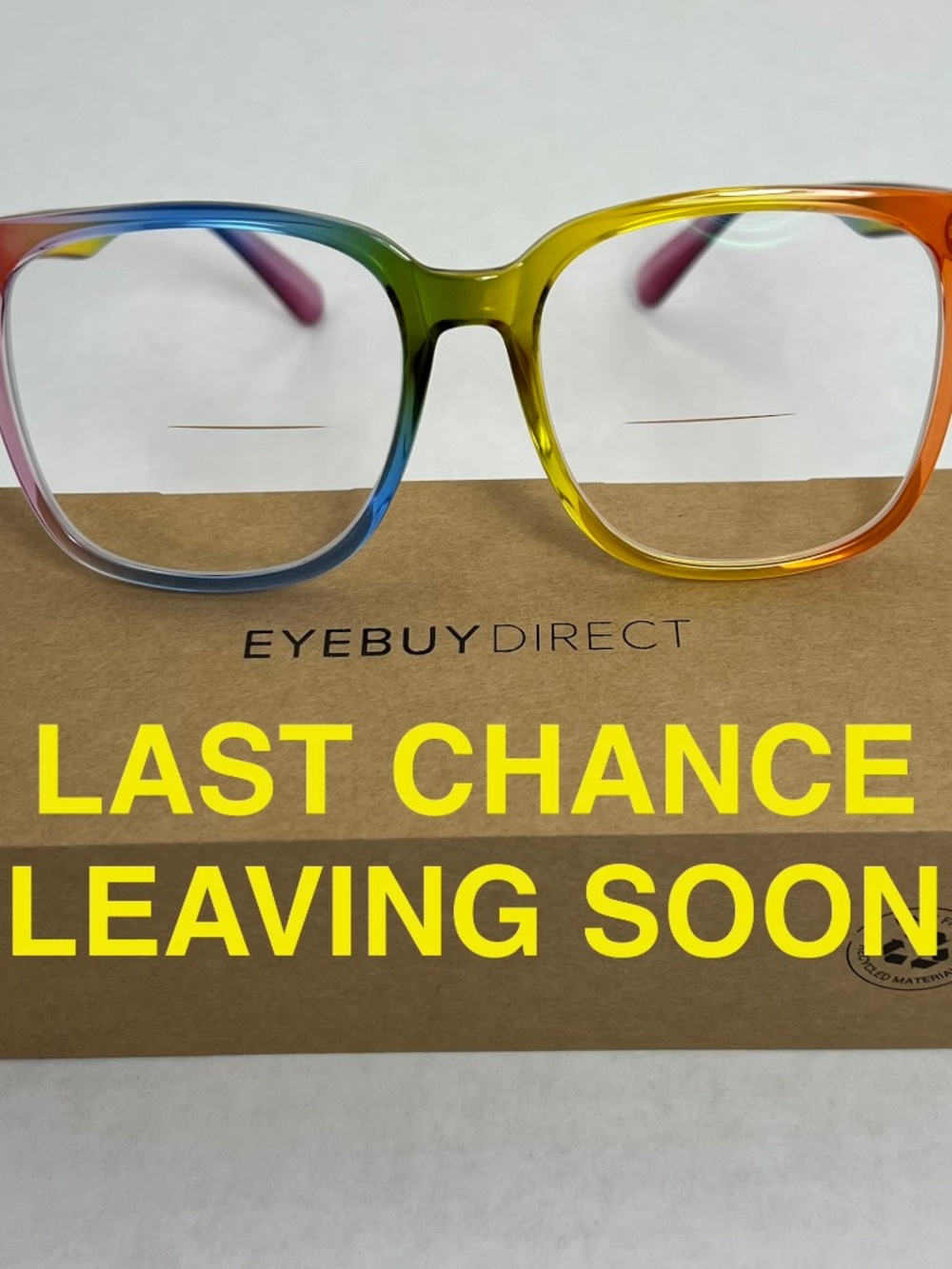 Eye Buy Direct Freedom rainbow eyeglass frames size large